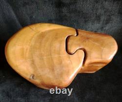 Joli Duo De Boîtes De Craig Boland En Cèdre, Art Populaire Americain Année 70