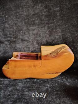 Joli Duo De Boîtes De Craig Boland En Cèdre, Art Populaire Americain Année 70