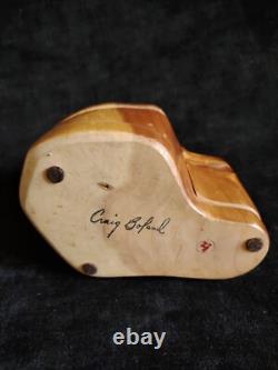 Joli Duo De Boîtes De Craig Boland En Cèdre, Art Populaire Americain Année 70