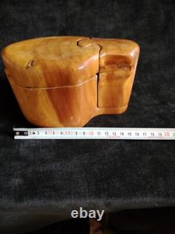 Joli Duo De Boîtes De Craig Boland En Cèdre, Art Populaire Americain Année 70