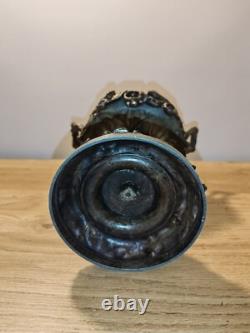 Jolis ANCIENNE PETIT COUPE VIDE POCHE BAGUIER EN BRONZE décor Salamandre Normand