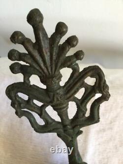 LAMPE À L'HUILE BRONZE STYLE ANTIQUE/19 ème