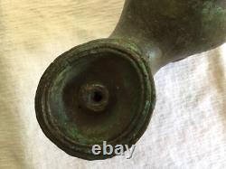 LAMPE À L'HUILE BRONZE STYLE ANTIQUE/19 ème