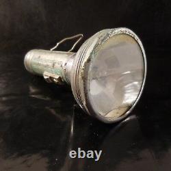 Lampe torche WONDER type CADIX métal verre art déco Design XXe France N3347