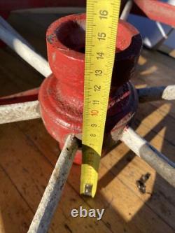 Lot 2 Belle roue de machine agricole ancienne Outil Agricole / Charrue 1900