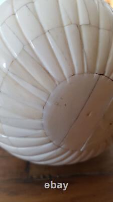 MARQUETERIE Grand ouf en mosaïque d'OS Réalisation exceptionnelle 1870 A