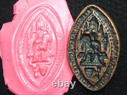 MATRICE DE SCEAU CUIVRE FOURRÉ PLOMB RELIGIEUX NOTRE DAME A L'ENFANT 61mm / 38mm