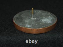 MATRICE DE SCEAU FOURRÉ PLOMB RELIGIEUX 43mm DES VRSINS S IEHAN IVVENE