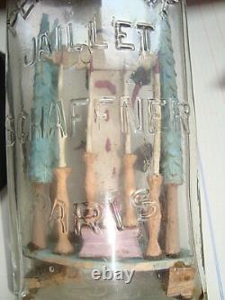 Magnifique bouteille de la passion 19ème bois sculpté art populaire religion