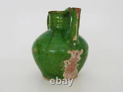 Magnifique chevrette, orjol pichet à eau poterie en terre cuite vernissé