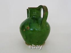 Magnifique chevrette, orjol pichet à eau poterie en terre cuite vernissé