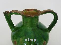 Magnifique chevrette, orjol pichet à eau poterie en terre cuite vernissé