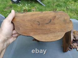 Magnifiques Paires de CONSOLES/ ETAGERE De La Forêt Noire Bois Sculpté Ancien