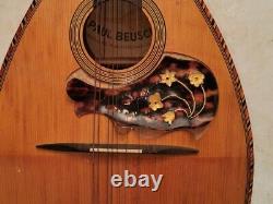 Mandoline a fond plat Paul Beuscher luthier Paris vers 1930