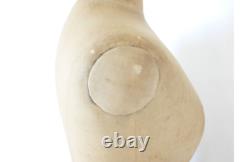 Manequin tailles 44 de couturière en tissu piétement tripode en bois noirci