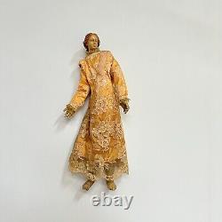 Mannequin Capipote statue sainte de procession Napolitain, XVIIIe art religieux