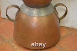 Marmite en cuivre / couscoussier en cuivre 19 eme