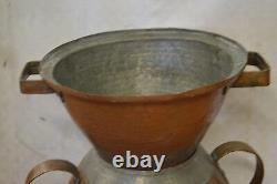 Marmite en cuivre / couscoussier en cuivre 19 eme