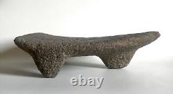 Metate tripode en basalte / Amérique du Sud (Costa Rica) pré-colombien / tortue