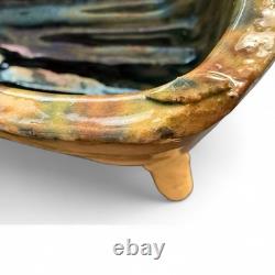 Moule Ancien Alsacien Rare Poupon Terre Cuite Vernissée Mouchetée 35,5 Cm