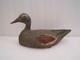 N1 Ancien Leurre Canard Appelant De Chasse En Bois Sculpt&eacute; Peint Art Populaire