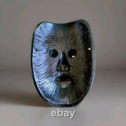 Noh Masque Théâtre antique Période 1930 /1940 En Bois Sculpté Et Laqué