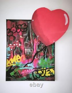 Oeuvre street art,''OneLuv'' De Namec