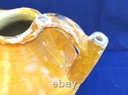 Orjol, Jarre À Eau, Terre Cuite Vernissée Languedoc, Anses Torsadées, Albi