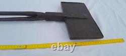 Outil Ancien GAUFRIER FER OU MOULE A HOSTIES OUBLIES MARIAGE 1836