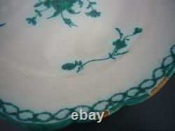 PLAT EN FAIENCE DE MARSEILLE ATELIER SAVY XVIIIème CAMAÏEU VERT dit de SAVY