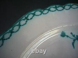 PLAT EN FAIENCE DE MARSEILLE ATELIER SAVY XVIIIème CAMAÏEU VERT dit de SAVY