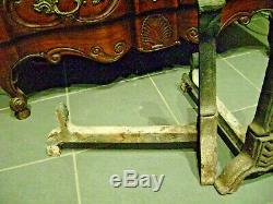 Paire De Chenets Gothique Anthropomorphes Haute époque XV em Siècle