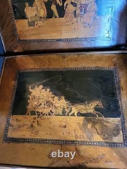 Paire De Panneaux En Marqueterie