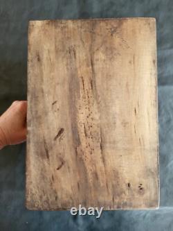 Panier en Bois Sculpté Art Populaire Abriès Queyras Hautes Alpes France 30 cm