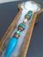 Pendentif Oreille Tibet Turquoise Laiton Dor&eacute; Nacre Earring Tibetan Lhassa Sochi