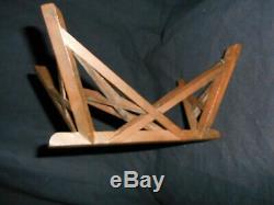 Petit Tréteau Chef D' Oeuvre De Charpentier Compagnon Du Devoir Art Populaire