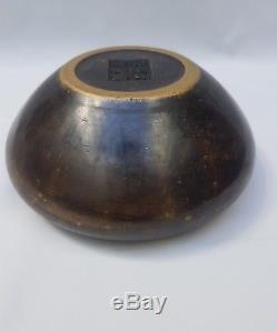 Petit brule parfum rond en bronze et patine dorée (goldsplash). Chine 19ème
