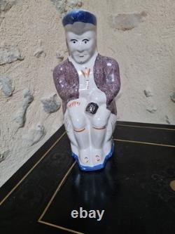 Pichet Jacquot anthropomorphe en céramique fin XIX eme