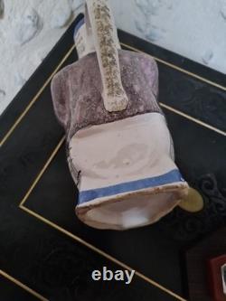 Pichet Jacquot anthropomorphe en céramique fin XIX eme