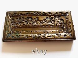 Plaque moule à Ostie XVIIe siècle Bronze La Scène Objet religieux