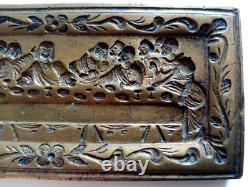 Plaque moule à Ostie XVIIe siècle Bronze La Scène Objet religieux