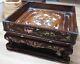 Plateau Bois Nacre Vietnamien Chinese Mother Of Pearl Inlay Wooden Tea Tray 3