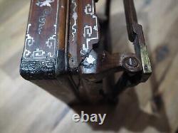 Plateau Bois Nacre Vietnamien Chinese Mother of Pearl Inlay Wooden Tea Tray 3