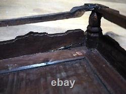 Plateau Bois Nacre Vietnamien Chinese Mother of Pearl Inlay Wooden Tea Tray 3