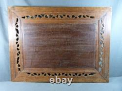 Plateau Indochine en Bois ajouré et Marqueterie de Nacre fin 19e siècle