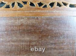 Plateau Indochine en Bois ajouré et Marqueterie de Nacre fin 19e siècle