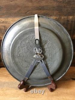 Plateau cuivre argenté oriental'Orient-populaire-ottoman-asie-inde-syrie