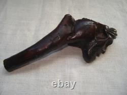 Pommeau de Canne Ancien Art Populaire