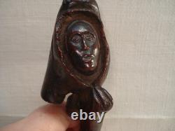 Pommeau de Canne Ancien Art Populaire