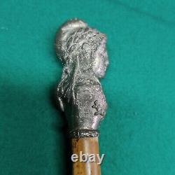 Pommeau de canne Enfant Baguette Ancienne 60 Cms Marianne Phrygien Orchestre